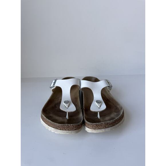 BIRKENSTOCK GIZEH BIRKO-FLOR THONG SANDALS SIZE 10 US / 41 EU White - Picture 4 of 9